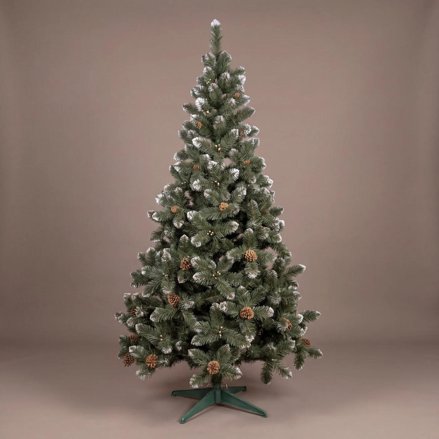 Brad artificial Christmas Elite cu conuri și fructe aurii — poza 1