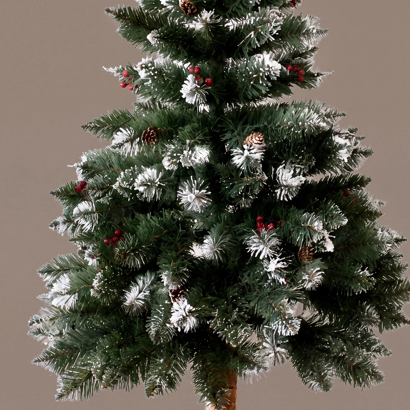 Brad artificial pe buturugă Elite cu fructe decorative — poza 3