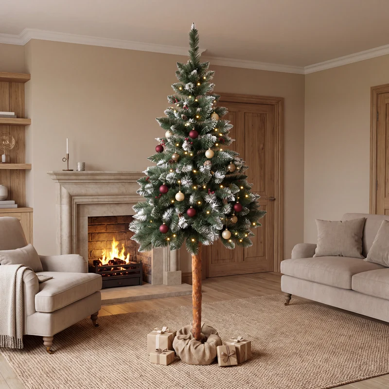 Brad artificial pe buturugă Elite cu fructe decorative — poza 5